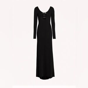 Alice + Olivia Black Maxi Dress | Designer Evening Dress